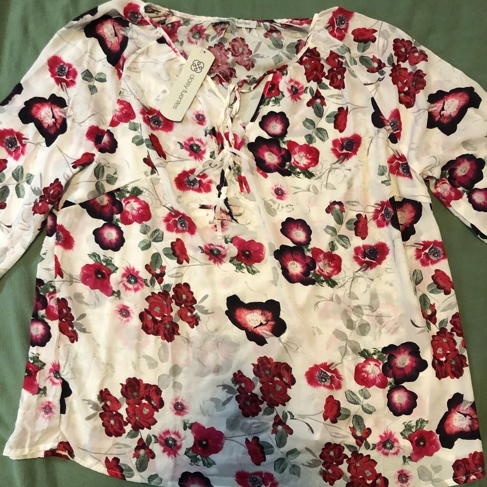 Daisy Fuentes Flower Shirt